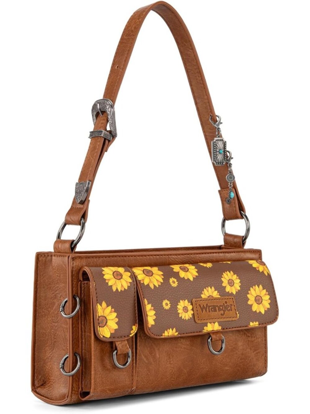 Y2K Small Shoulder Bag for Women | Western Style with Detachable Charms